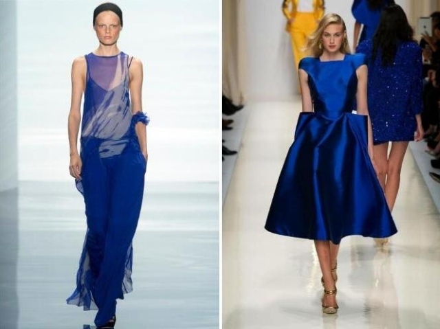 nyanser av blå moderna tyger för klädtrender-vårsommar
