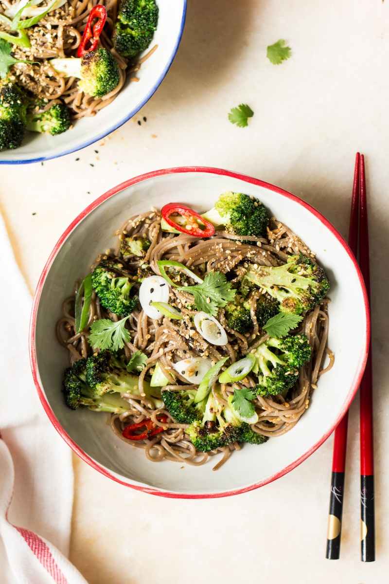 Soba Noodle Recept Broccoli Stir Fry Vegan Glutenfri Pasta Bantning