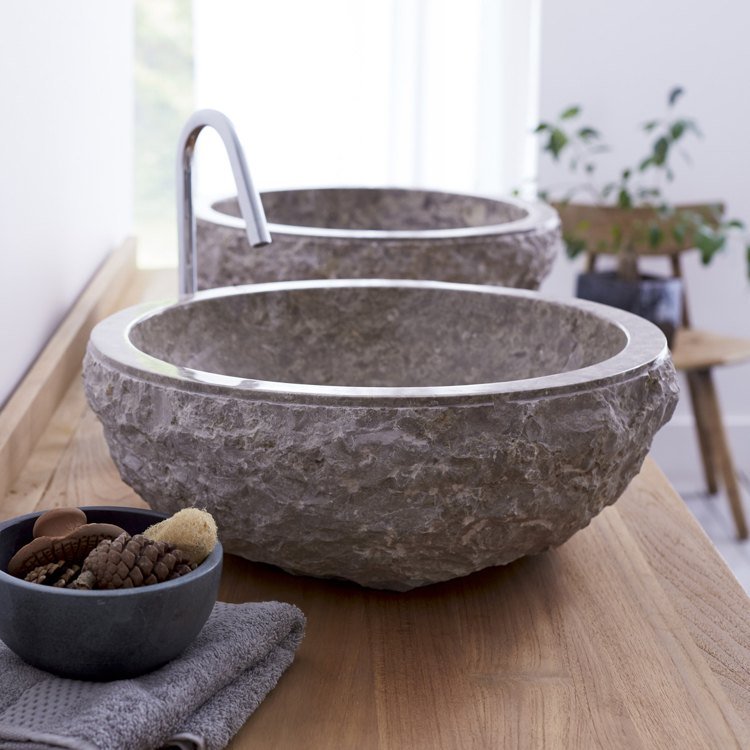 tvättställ-sten-natur-sten-marmor-grå-rund-trä-handfat-naturlig