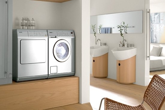 Chic inredning tvätt kök design