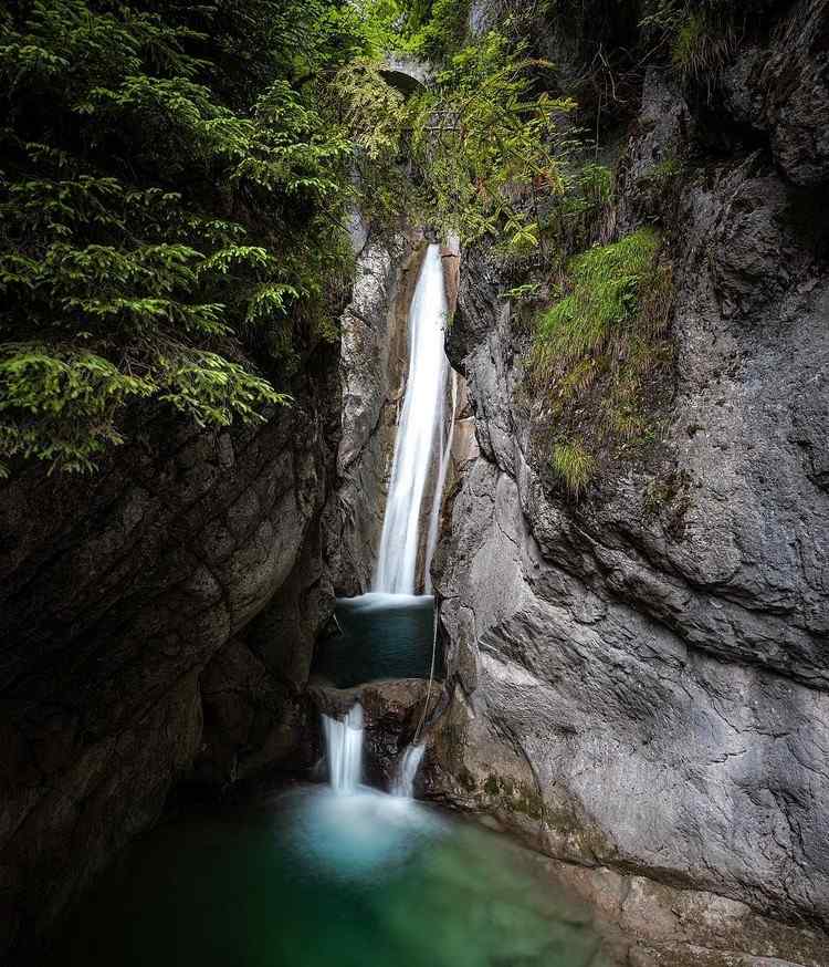 Tatzelwurm Waterfalls Tyskland Vandringshelger i Europa Tips