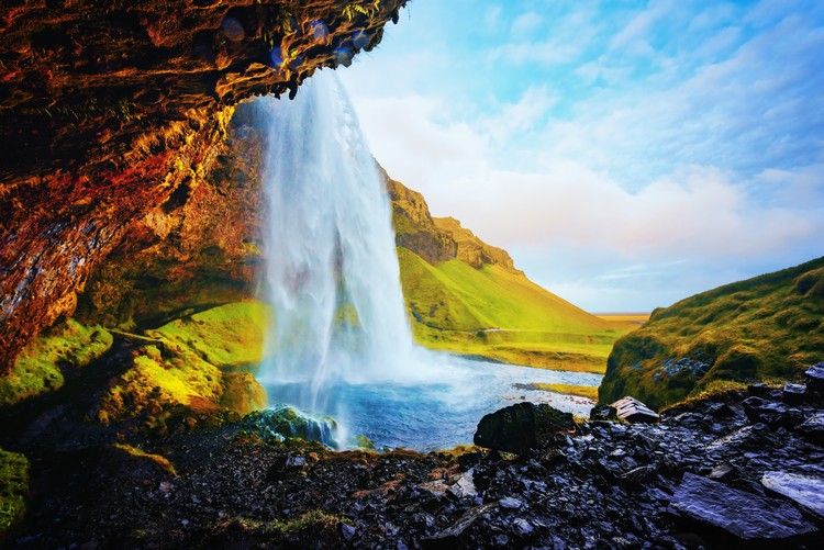 Islands vattenfall Lister de vackraste sjöarna i Europa