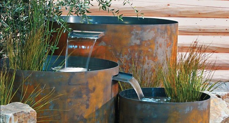 vatten-kaskader-trädgård-modern-corten-stål-gör-det-själv-runda