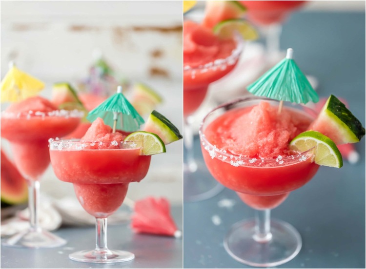 vattenmelonrecept alkoholhaltiga cocktails limefrukter