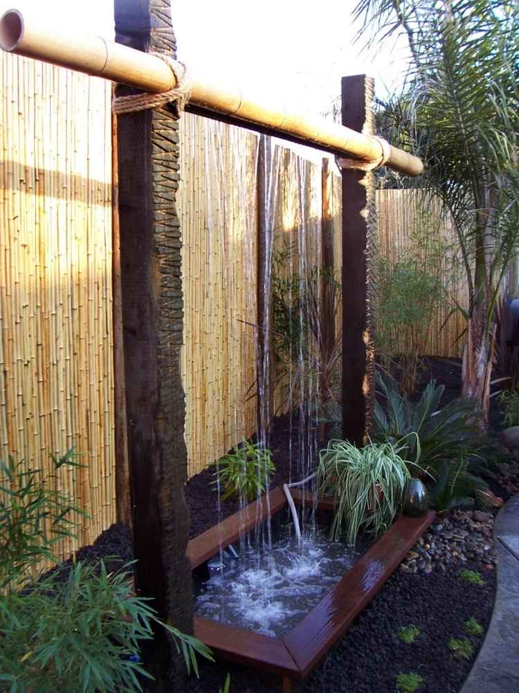 Väl-bambu-bygg-själv-trädgård-dekoration-system-stort-vatten