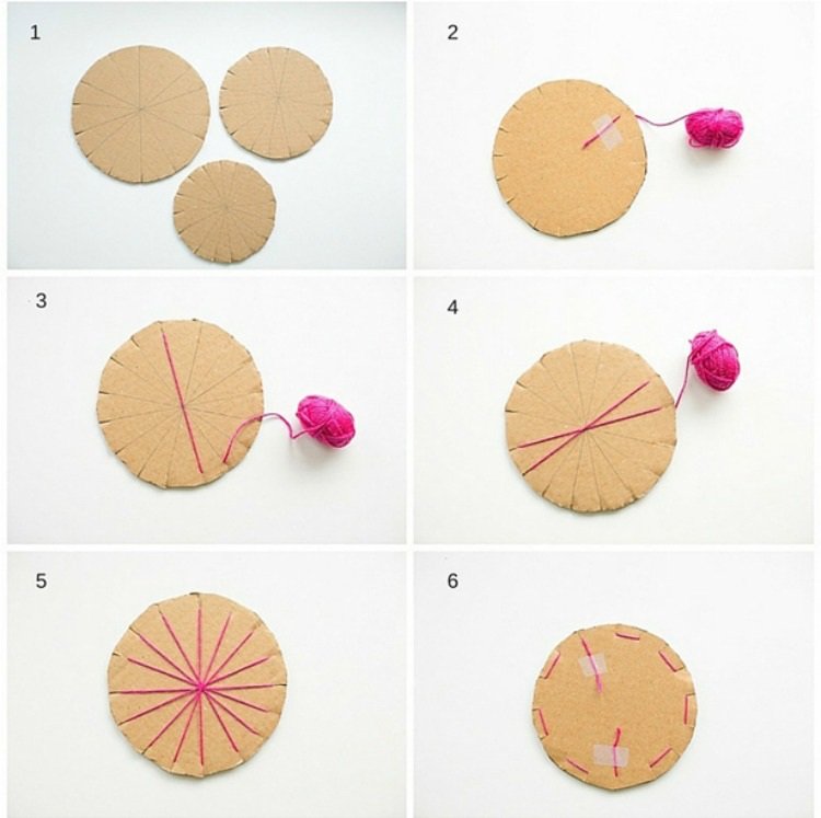 vävning-med-barn-instruktioner-kartong-cirklar-rund-deco