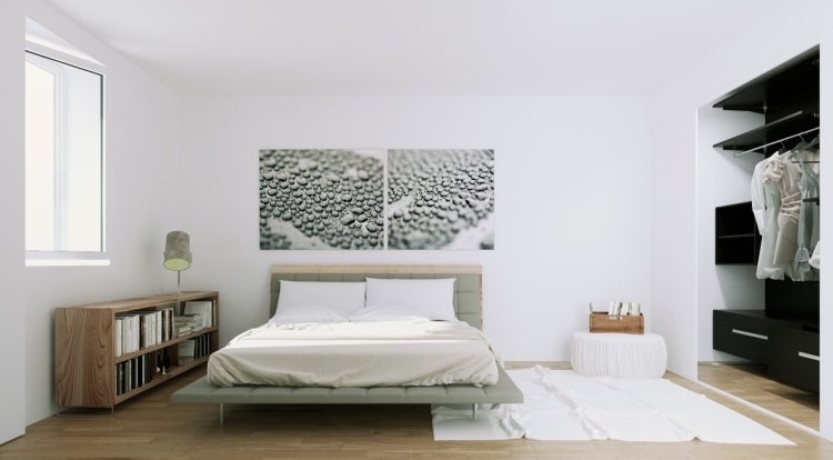 vit-sovrum-möbler-stil-design-minimalistisk-trägolv-beige-grå-monokrom-färger