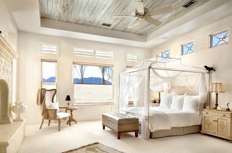 vit-sovrum-möbler-stil-design-traditionell-himmelssäng-rustik-vintage-fönster-shalosine