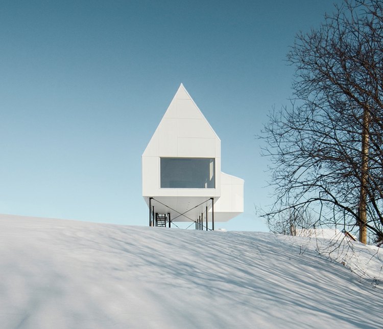 vit betong höghus quebec design vintersemester