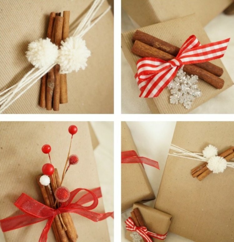 Julhantverk-naturmaterial-kanelstänger-dekoration-gåvor-förpackningsöglor