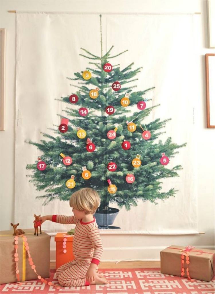 julgran-alternativ-vägg-dekoration-gör-det-själv-tyg-duk-oeko