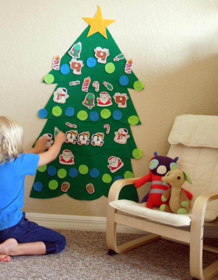 jul-träd-tinker-barn-alternativ-papper-klistermärke-vägg-dekoration-kreativa