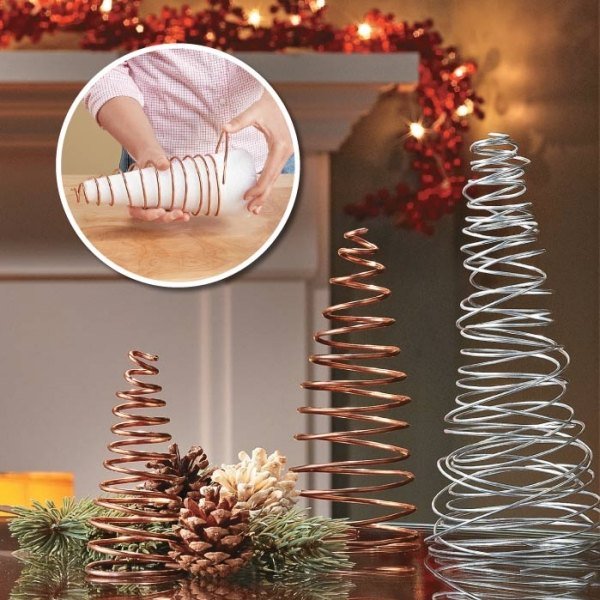 gör din egen julgran spole wrap styrofoam