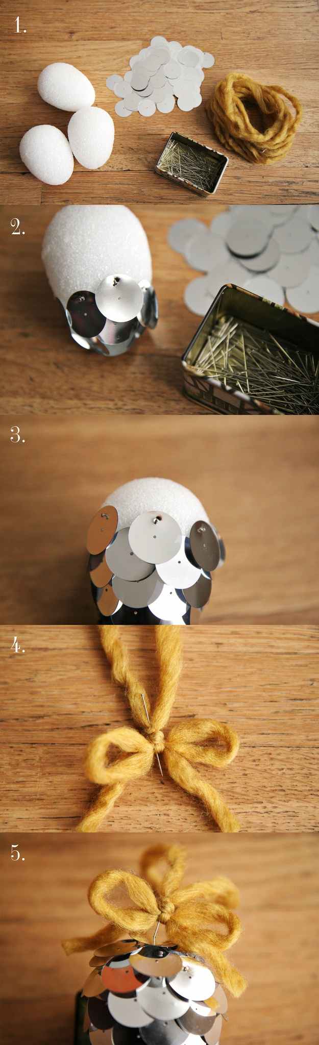 Julgransdekorationer gör kottar paljetter frigolit ägg