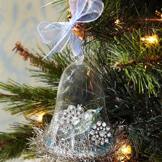 Julgransdekorationer tinker trä bas broscher glassklocka