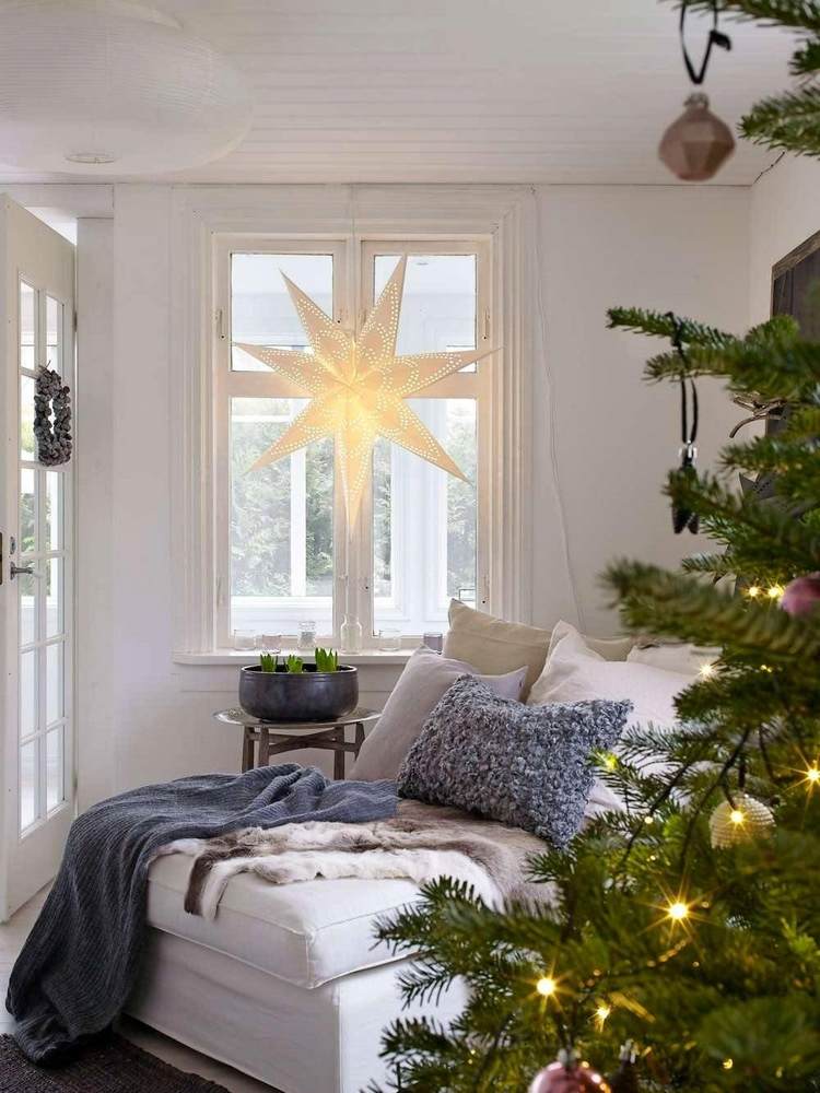 moderna julbelysning fönster