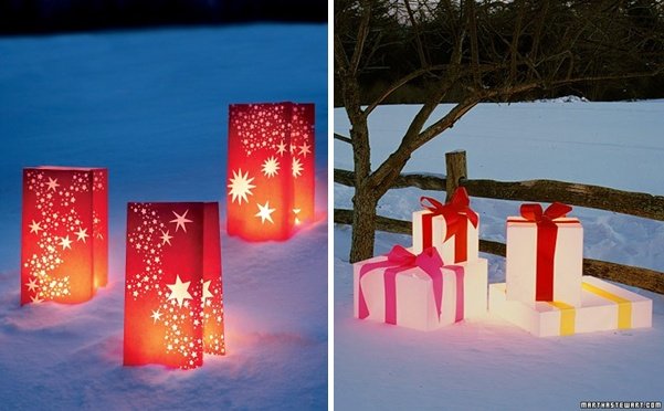 festlig-jul-dekoration-utanför-dekorera-lampor