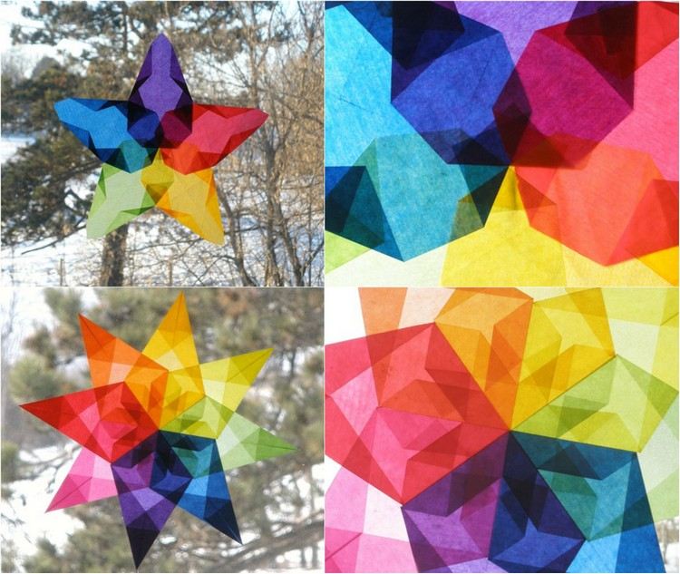 juldekoration-fönster-stjärnor-tinker-färgat-papper-mönster