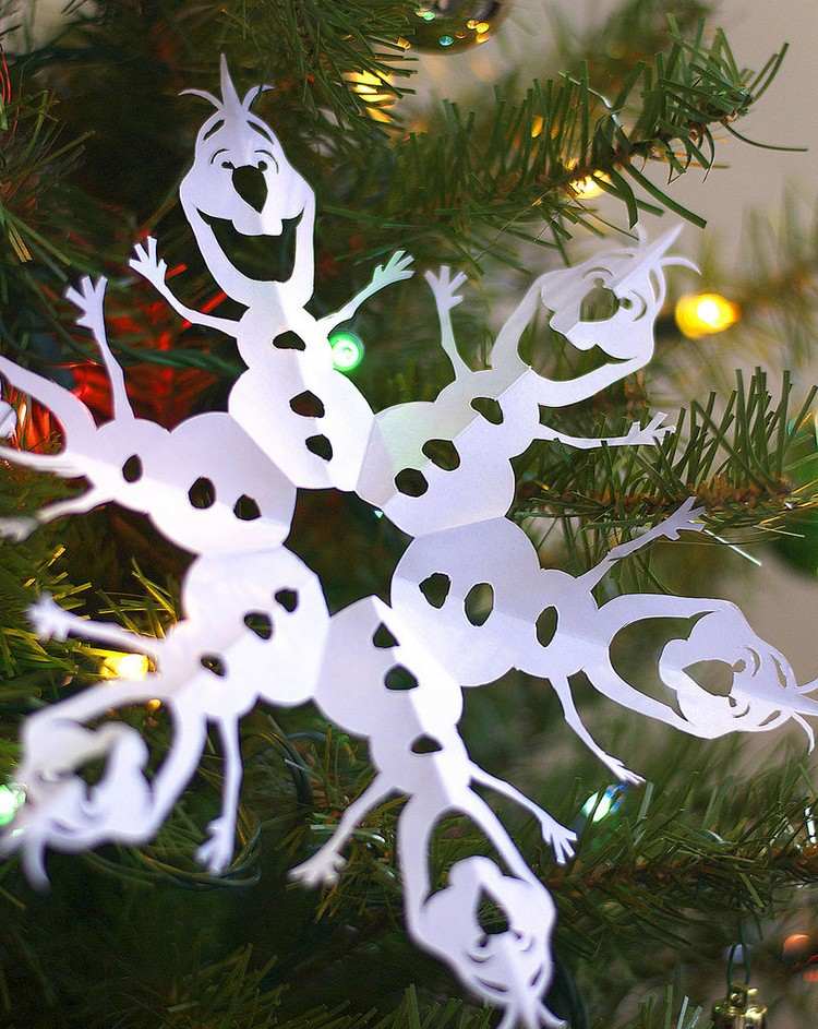 juldekorationer-gör-det-själv-snöflinga-mönster-olaf-eiskoenigin