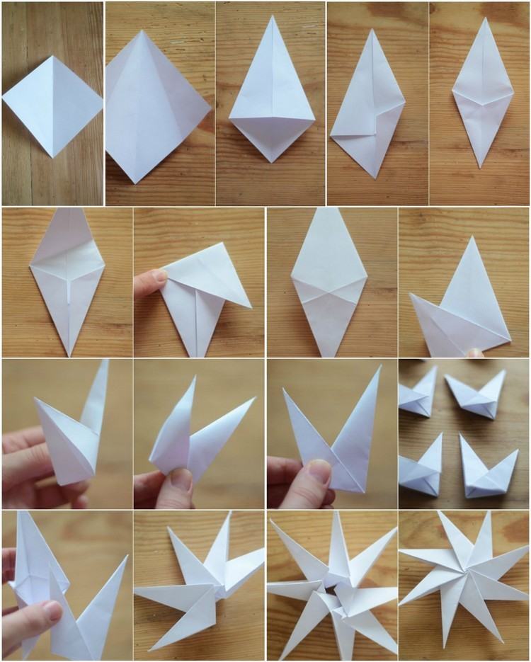 juldekorationer-gör-det-själv-papper-origami-stjärnor