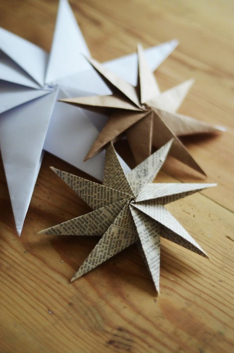 juldekorationer-gör-det-själv-pyssel-papper-origami-stjärnor-8-poäng