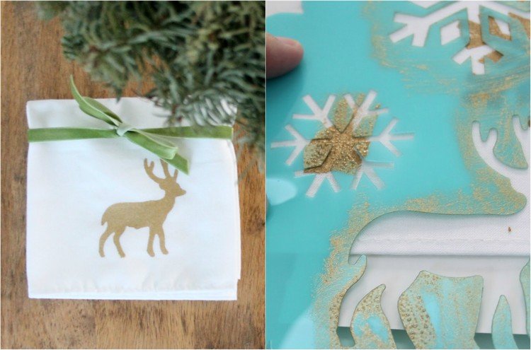 juldekorationer-ge-servetter-stencil-älg-motiv