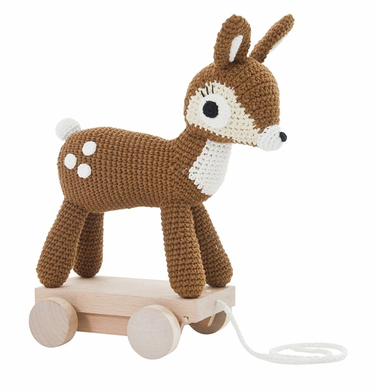 julklappar-barn-rådjur-fawn-bambi-hjul-vagn-virkning