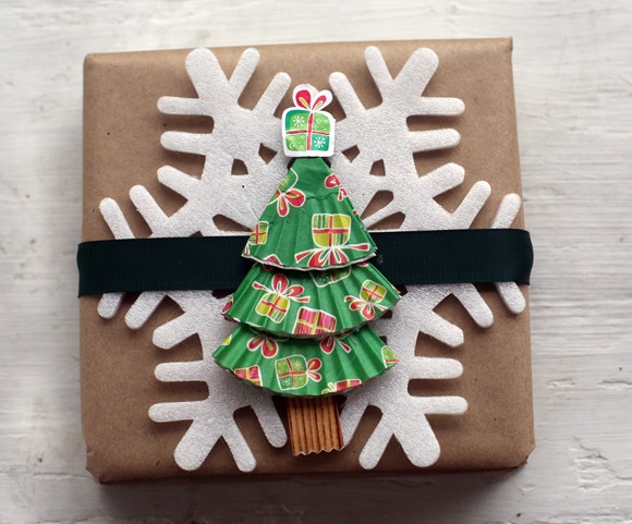 Julklappar dekorerar kreativt idéer för muffinsformar