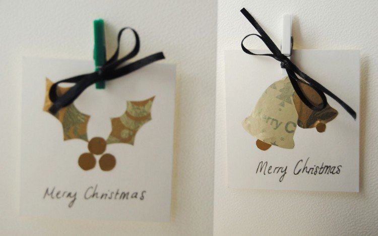 julkort-tinker-jul-klockor-gyllene-papper-mini-klädnypor