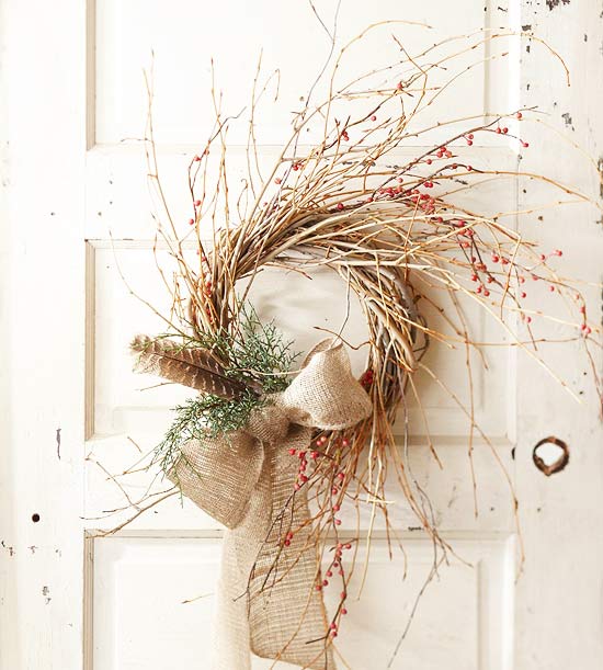 Gör-det-själv hantverksidéer-jul adventskvistar-nyponband-dekoration