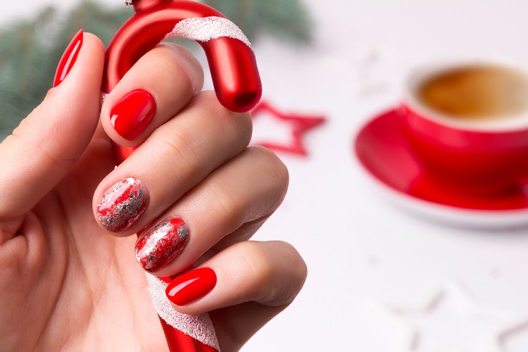 Christmas Nails 2020 Nail Folie Application Christmas Nail Design Instructions