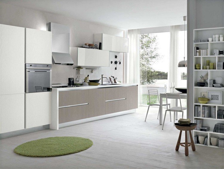 vilken-färg-kök-modern-trä-faner-högglans-vit-ljus-grå-vägg-färg-ALLEGRA-STOSA CUCINE