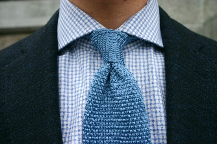 vilken slips till vilket skjortmaterial ull virkade