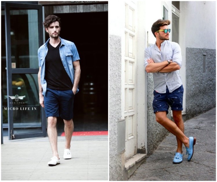 Loafers är perfekta sommarskor för män att bära med shorts