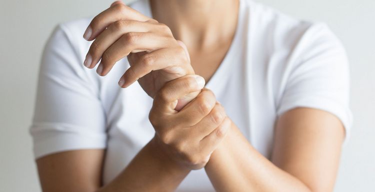 Cirkulationsproblem som hjälper handmassage