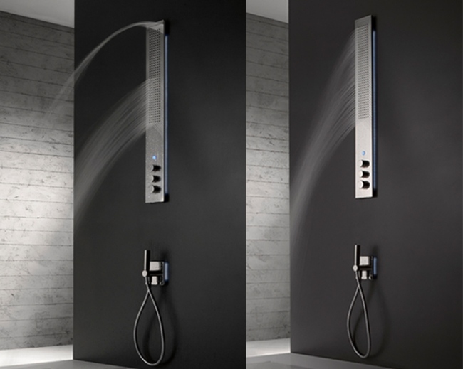 Vattenfall duschpanelvägg rostfritt stål - enkel funktionsdesign