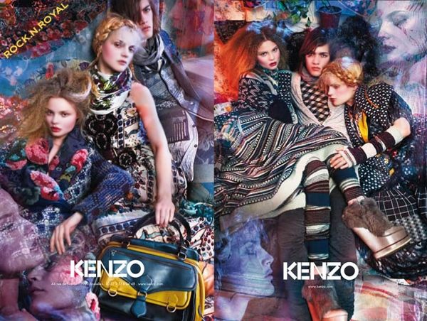 kenzo mode färgglada mönster matchar modedesigners med hemmakollektioner