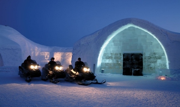 Ice hotel igloo Sverige