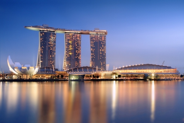 Marina bay Sands-lyxhotell-Singapore