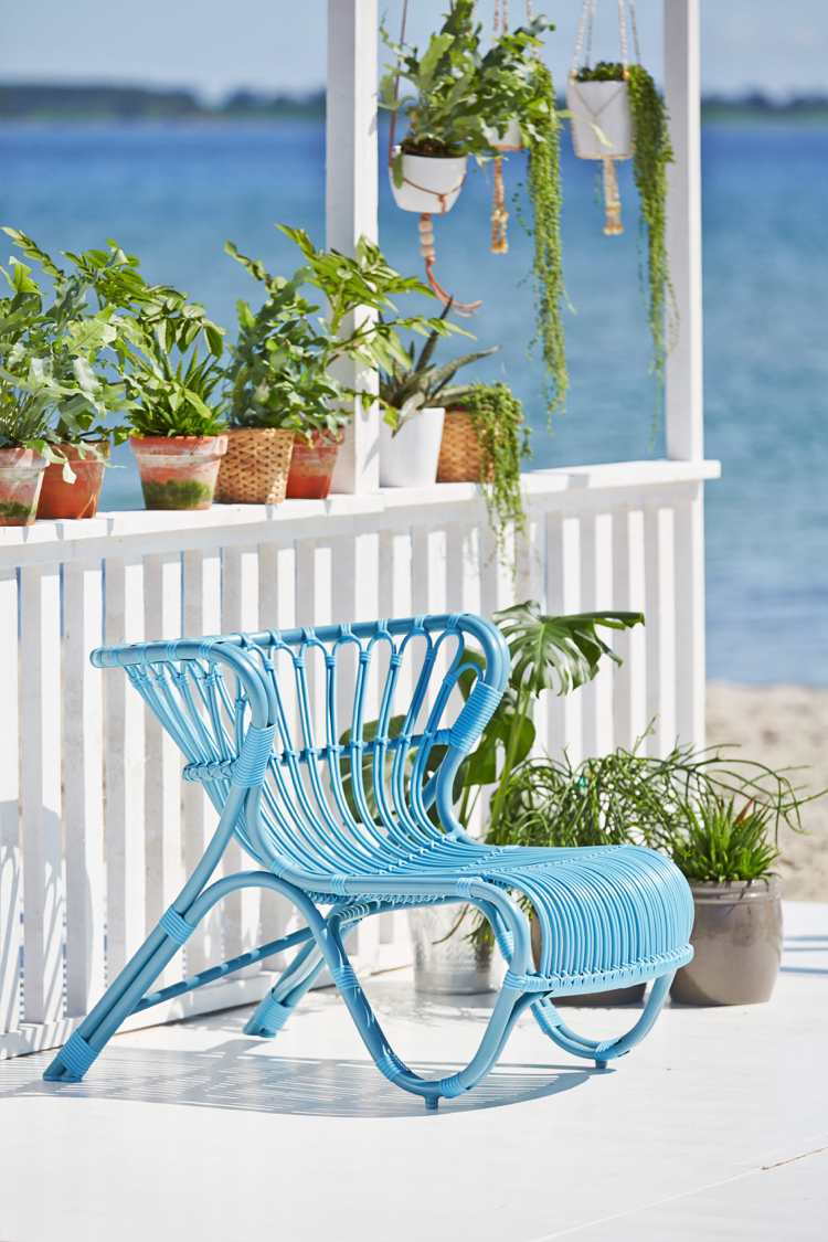 väderbeständig-trädgårdsmöbler-fåtölj-blå-aluminiumram