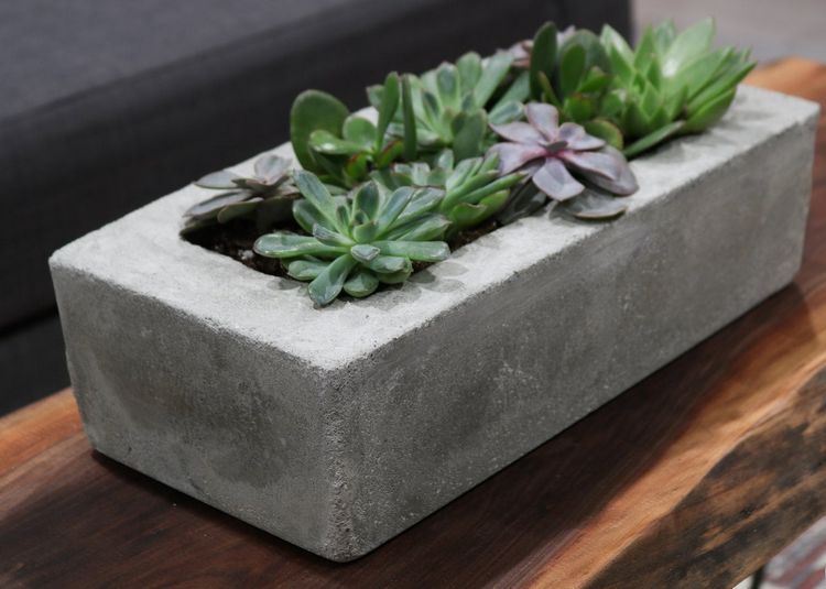 Enkel DIY betongplanter