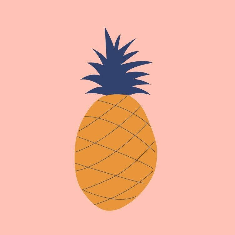 Överför ananas till kläder för en vacker DIY-påstrykning