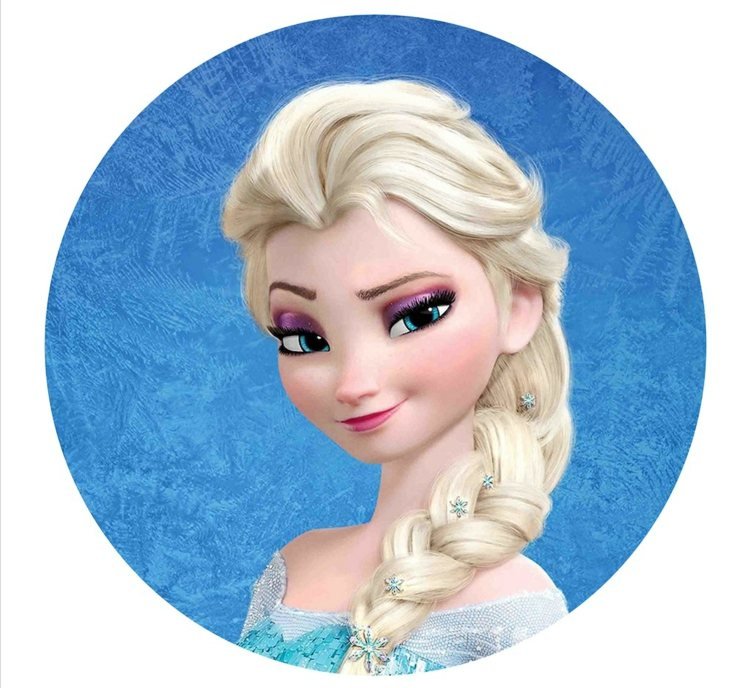 Elsa i en cirkel för en rund strykning