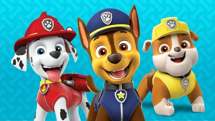 Gör stryköverföringar själv för barn - hundar från Paw Patrol