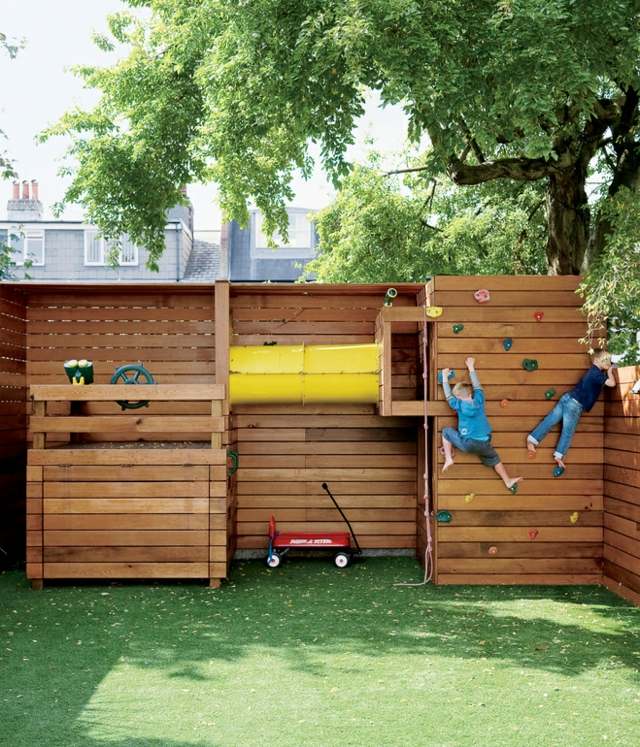 Barn trädgård spela hörn design idéer bilder
