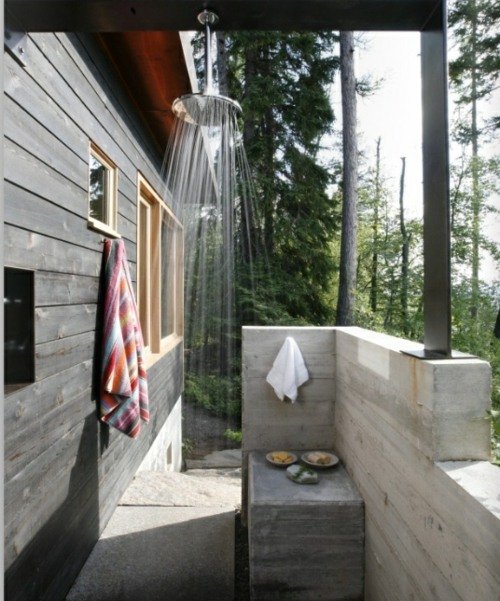 Dusch balkong hus