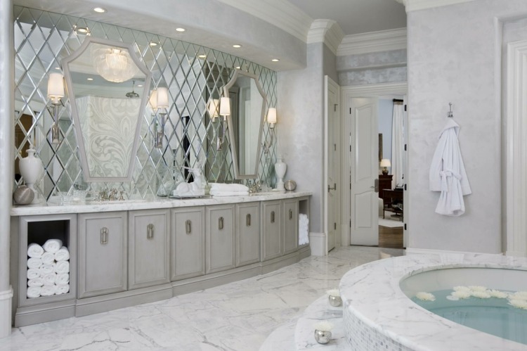 Design badrumspegelplattor Inred en lägenhet Lyxigt boende