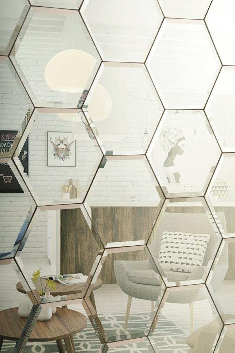 Spegelplattor designidéer Wonung möblerar moderna träbord som dekorerar idéer vardagsrum