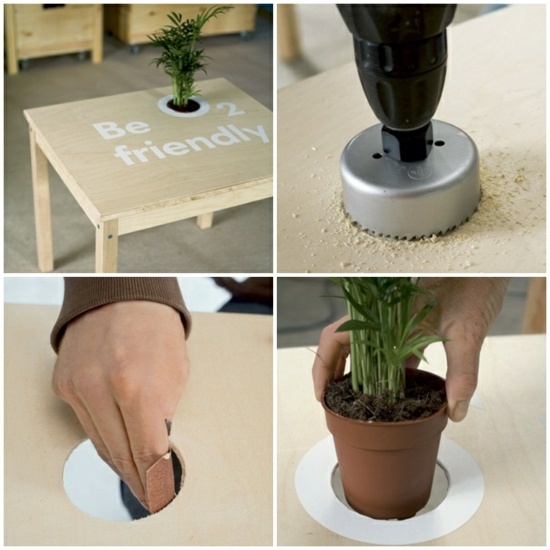 Bygg bord själv-plantera trädgård