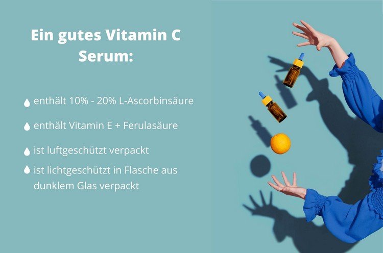 hur man känner igen högkvalitativa vitamin C -serumtips